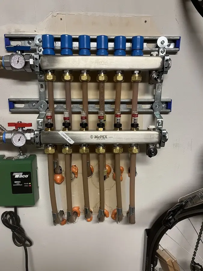 Plumber performing Gas Line Installation at a residential property in Brushy Creek